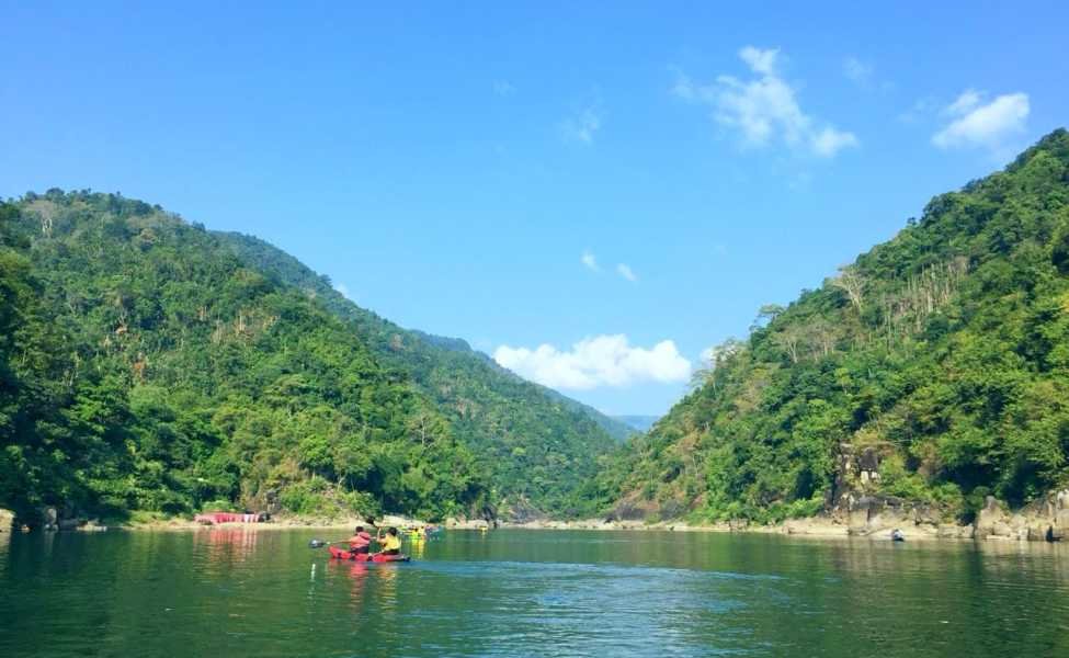 Kayaking in Dawki, Shnongpdeng Meghalaya
